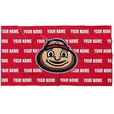 Chad & Jake Ohio State Buckeyes Brutus Buckeye 30" x 60" Personalized Horizontal Towel