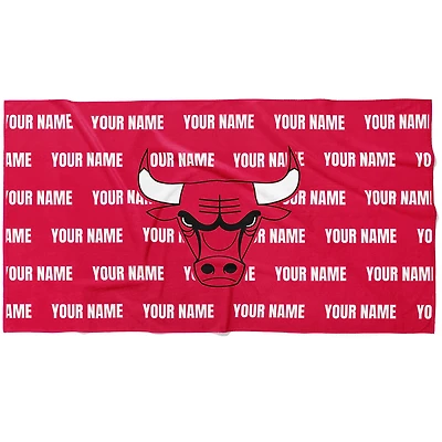 Chad & Jake Chicago Bulls 30" x 60" Personalized Horizontal Towel