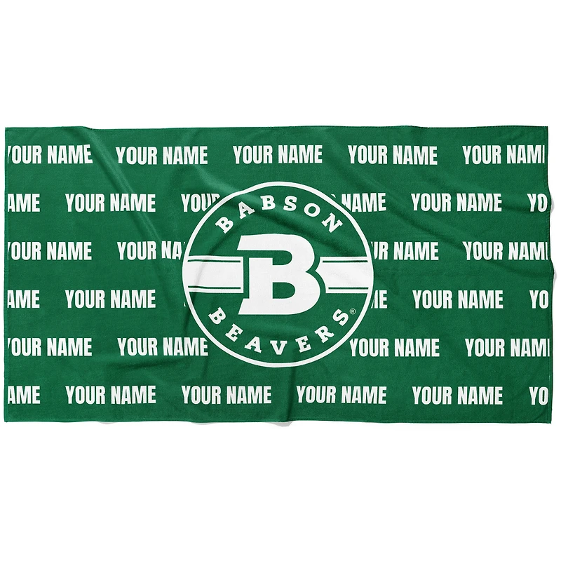 Chad & Jake Babson Beavers 30" x 60" Personalized Horizontal Towel