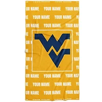 Chad & Jake West Virginia Mountaineers 30" x 60" Personalized Repeat Vertical Towel