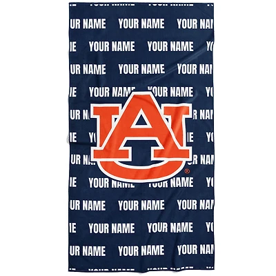 Chad & Jake Auburn Tigers 30" x 60" Personalized Repeat Vertical Towel