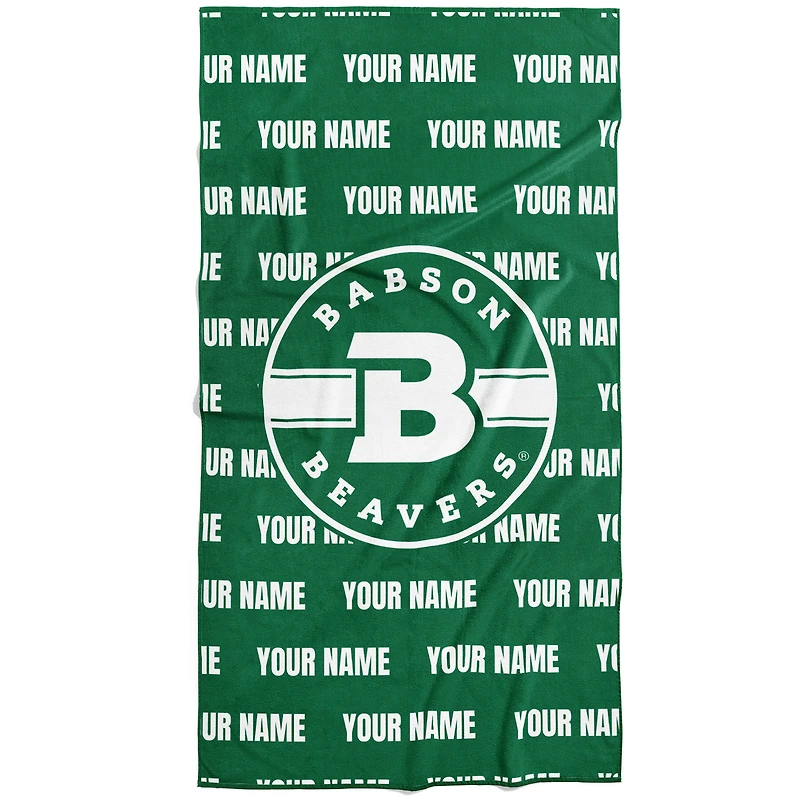 Chad & Jake Babson Beavers 30" x 60" Personalized Repeat Vertical Towel