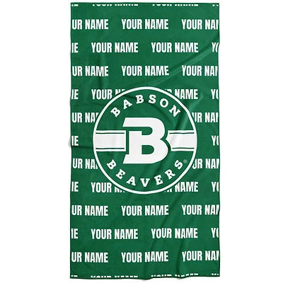 Chad & Jake Babson Beavers 30" x 60" Personalized Repeat Vertical Towel
