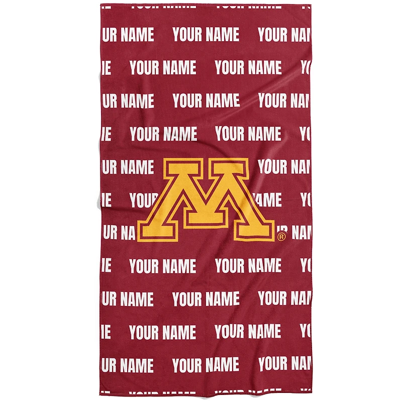 Chad & Jake Minnesota Golden Gophers 30" x 60" Personalized Repeat Vertical Towel
