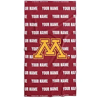 Chad & Jake Minnesota Golden Gophers 30" x 60" Personalized Repeat Vertical Towel