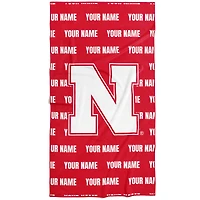 Chad & Jake Nebraska Huskers 30" x 60" Personalized Repeat Vertical Towel