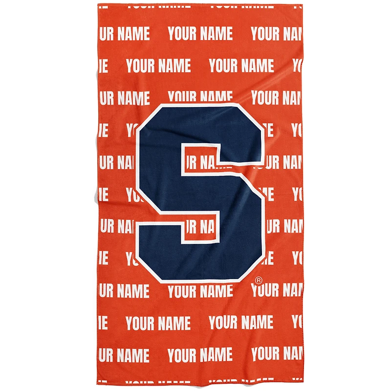 Chad & Jake Syracuse Orange 30" x 60" Personalized Repeat Vertical Towel
