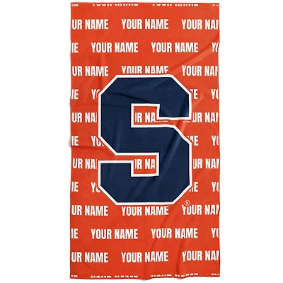 Chad & Jake Syracuse Orange 30" x 60" Personalized Repeat Vertical Towel