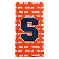 Chad & Jake Syracuse Orange 30" x 60" Personalized Repeat Vertical Towel