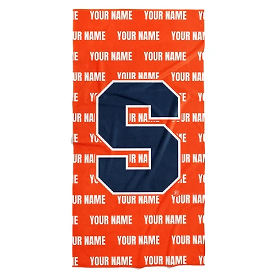 Chad & Jake Syracuse Orange 30" x 60" Personalized Repeat Vertical Towel
