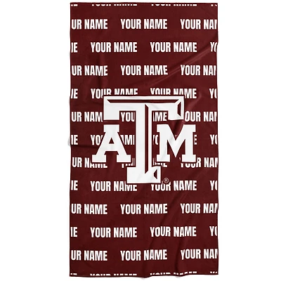Chad & Jake Texas A&M Aggies 30" x 60" Personalized Repeat Vertical Towel