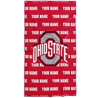 Chad & Jake Ohio State Buckeyes 30" x 60" Personalized Repeat Vertical Towel