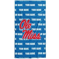 Chad & Jake Ole Miss Rebels 30" x 60" Personalized Repeat Vertical Towel