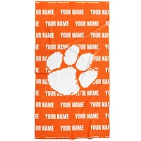 Chad & Jake Clemson Tigers 30" x 60" Personalized Repeat Vertical Towel