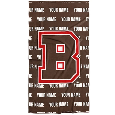 Chad & Jake Brown Bears 30" x 60" Personalized Repeat Vertical Towel