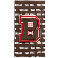 Chad & Jake Brown Bears 30" x 60" Personalized Repeat Vertical Towel