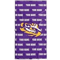 Chad & Jake LSU Tigers 30" x 60" Personalized Repeat Vertical Towel