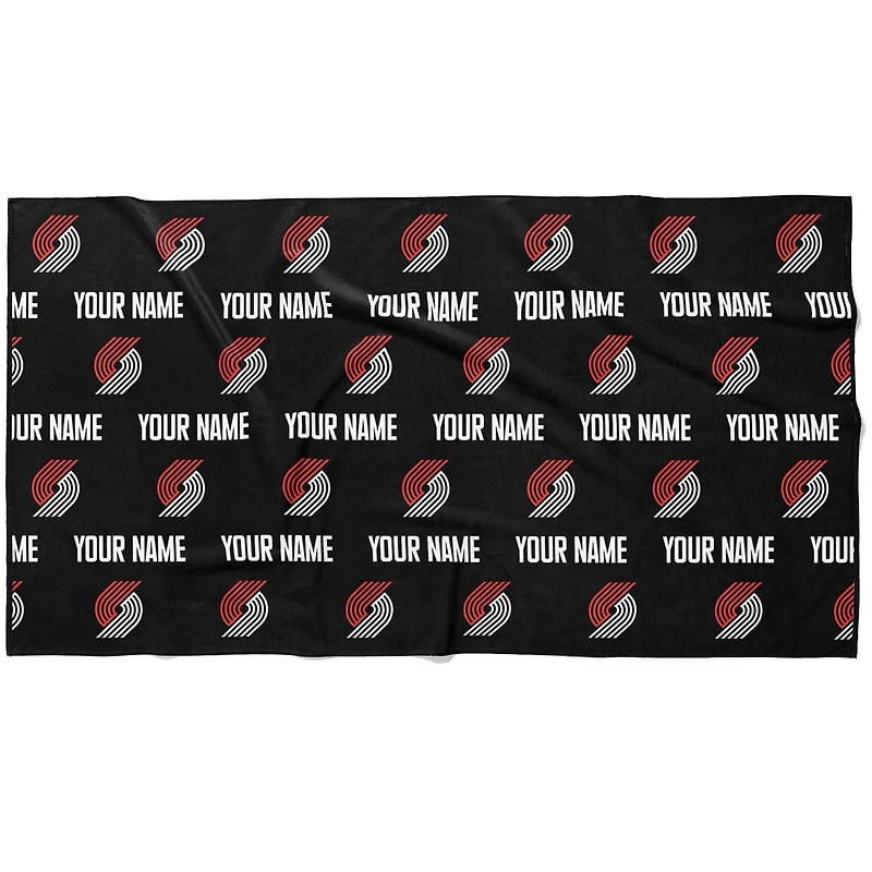 Chad & Jake Portland Trail Blazers 30" x 60" Personalized Repeat Logo Horizontal Towel