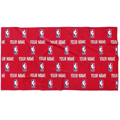 Chad & Jake NBA 30" x 60" Personalized Repeat Logo Horizontal Towel