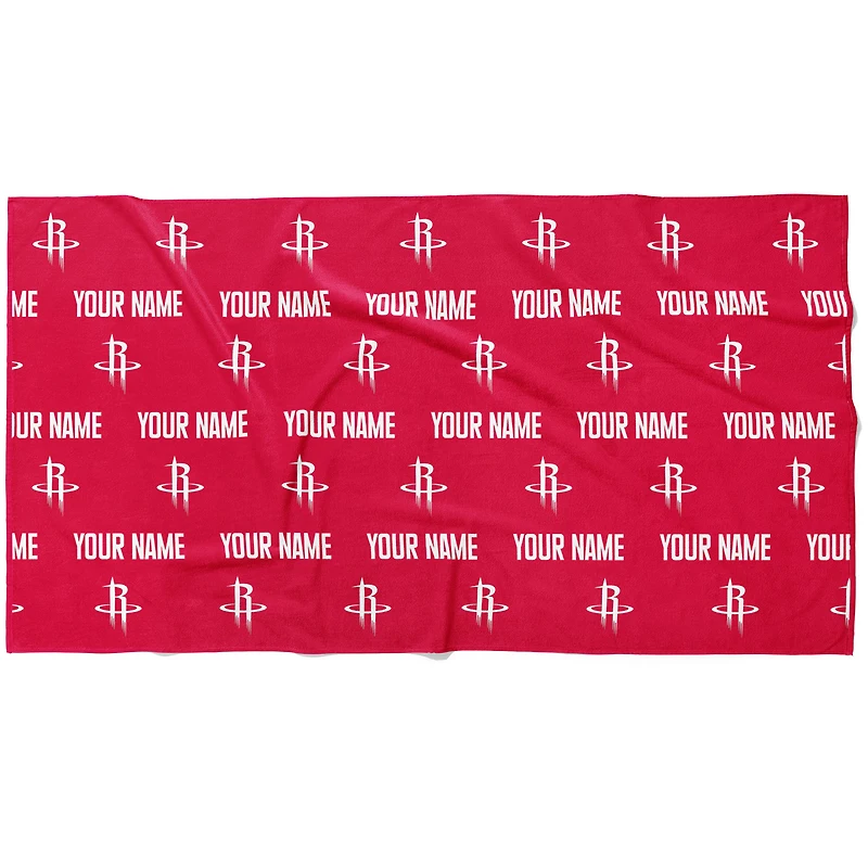 Chad & Jake Houston Rockets 30" x 60" Personalized Repeat Logo Horizontal Towel