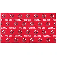 Chad & Jake New Jersey Devils 30" x 60" Personalized Repeat Logo Horizontal Towel