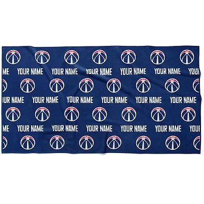 Chad & Jake Washington Wizards 30" x 60" Personalized Repeat Logo Horizontal Towel