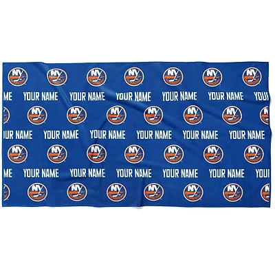 Chad & Jake New York Islanders 30" x 60" Personalized Repeat Logo Horizontal Towel