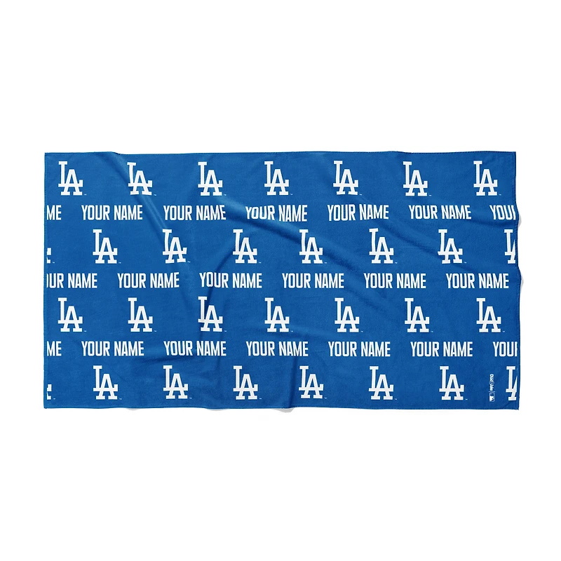 Chad & Jake Los Angeles Dodgers 30" x 60" Personalized Repeat Logo Horizontal Towel