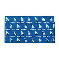 Chad & Jake Los Angeles Dodgers 30" x 60" Personalized Repeat Logo Horizontal Towel