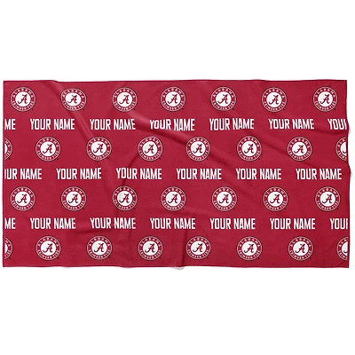 Chad & Jake Alabama Crimson Tide 30" x 60" Personalized Repeat Logo Horizontal Towel