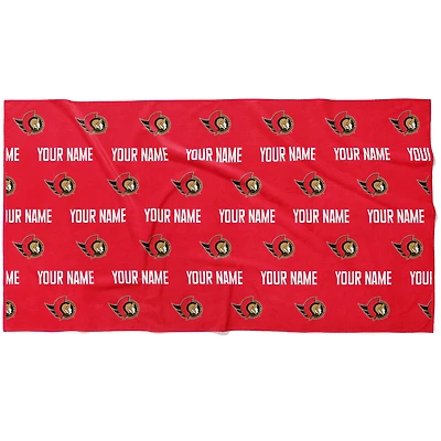 Chad & Jake Ottawa Senators 30" x 60" Personalized Repeat Logo Horizontal Towel
