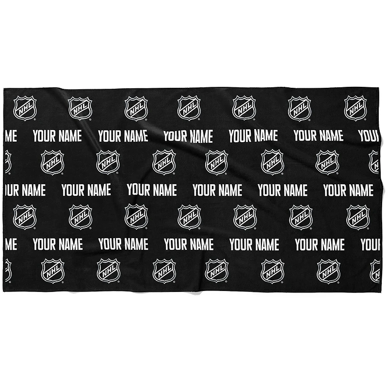 Chad & Jake NHL 30" x 60" Personalized Repeat Logo Horizontal Towel
