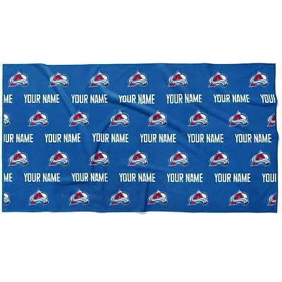 Chad & Jake Colorado Avalanche 30" x 60" Personalized Repeat Logo Horizontal Towel
