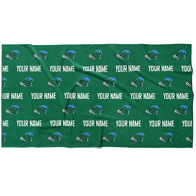 Chad & Jake Tulane Green Wave 30" x 60" Personalized Repeat Logo Horizontal Towel