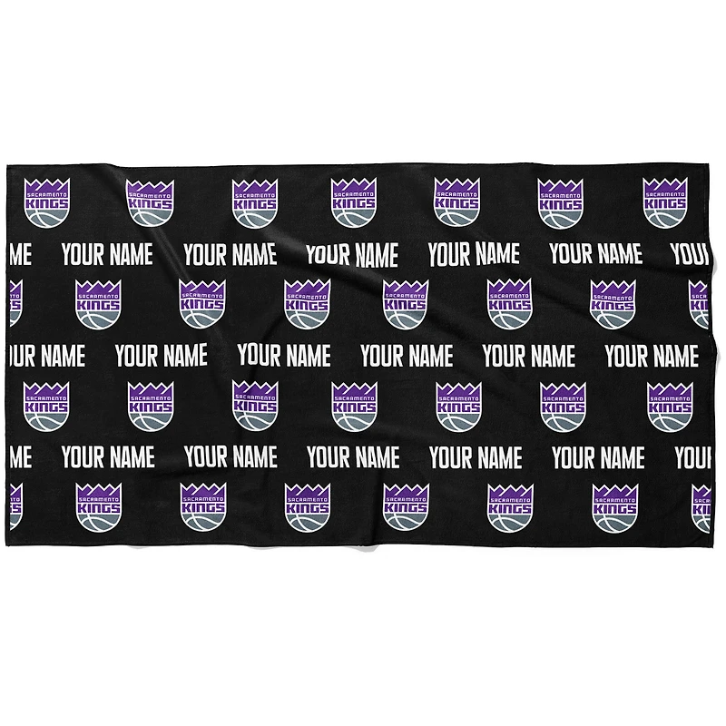 Chad & Jake Sacramento Kings 30" x 60" Personalized Repeat Logo Horizontal Towel