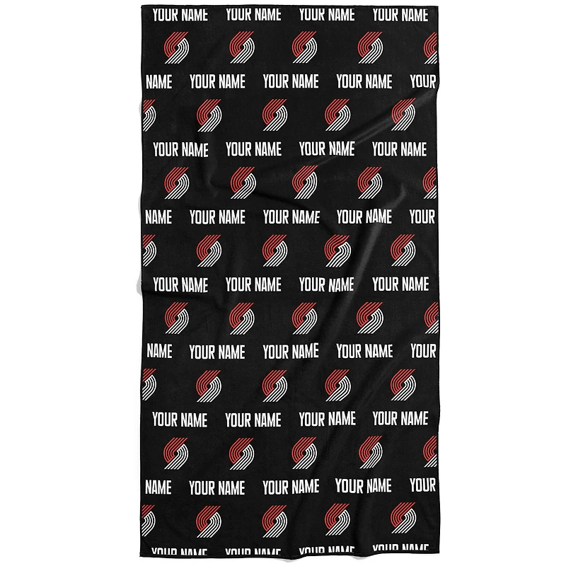 Chad & Jake Portland Trail Blazers 30" x 60" Personalized Repeat Logo Vertical Towel