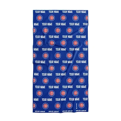 Chad & Jake Chicago Cubs 30" x 60" Personalized Repeat Logo Vertical Towel
