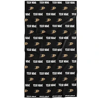 Chad & Jake Anaheim Ducks 30" x 60" Personalized Repeat Logo Vertical Towel
