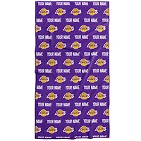Chad & Jake Los Angeles Lakers 30" x 60" Personalized Repeat Logo Vertical Towel