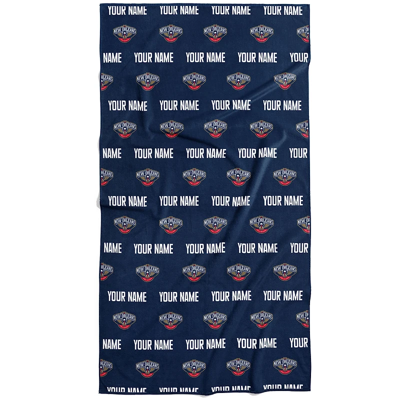 Chad & Jake New Orleans Pelicans 30" x 60" Personalized Repeat Logo Vertical Towel