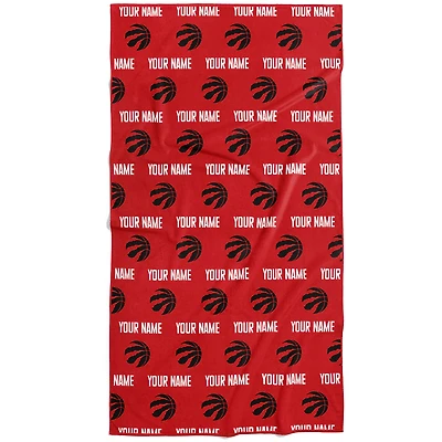 Chad & Jake Toronto Raptors 30" x 60" Personalized Repeat Logo Vertical Towel