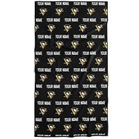 Chad & Jake Pittsburgh Penguins 30" x 60" Personalized Repeat Logo Vertical Towel