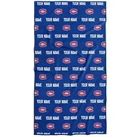 Chad & Jake Montreal Canadiens 30" x 60" Personalized Repeat Logo Vertical Towel