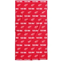 Chad & Jake Detroit Red Wings 30" x 60" Personalized Repeat Logo Vertical Towel