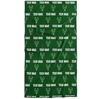 Chad & Jake Milwaukee Bucks 30" x 60" Personalized Repeat Logo Vertical Towel