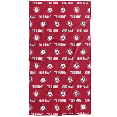Chad & Jake Alabama Crimson Tide 30" x 60" Personalized Repeat Logo Vertical Towel