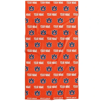 Chad & Jake Auburn Tigers 30" x 60" Personalized Repeat Logo Vertical Towel