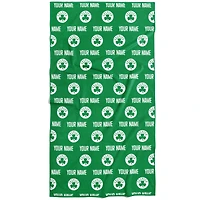 Chad & Jake Boston Celtics 30" x 60" Personalized Repeat Logo Vertical Towel