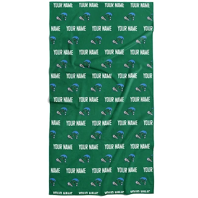 Chad & Jake Tulane Green Wave 30" x 60" Personalized Repeat Logo Vertical Towel