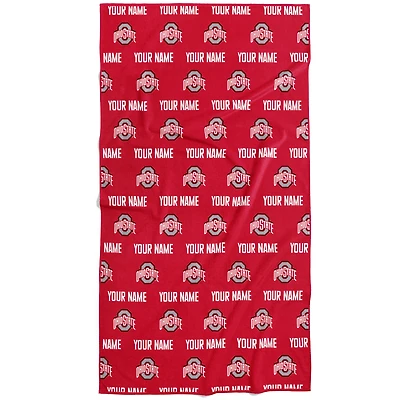 Chad & Jake Ohio State Buckeyes 30" x 60" Personalized Repeat Logo Vertical Towel